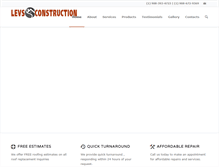 Tablet Screenshot of levsconstruction.com